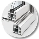 Close-up detail of the fusion-welded corner and internal air chambers